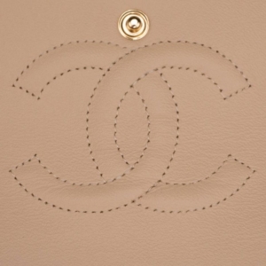 Chanel stitched CC logo authenticity