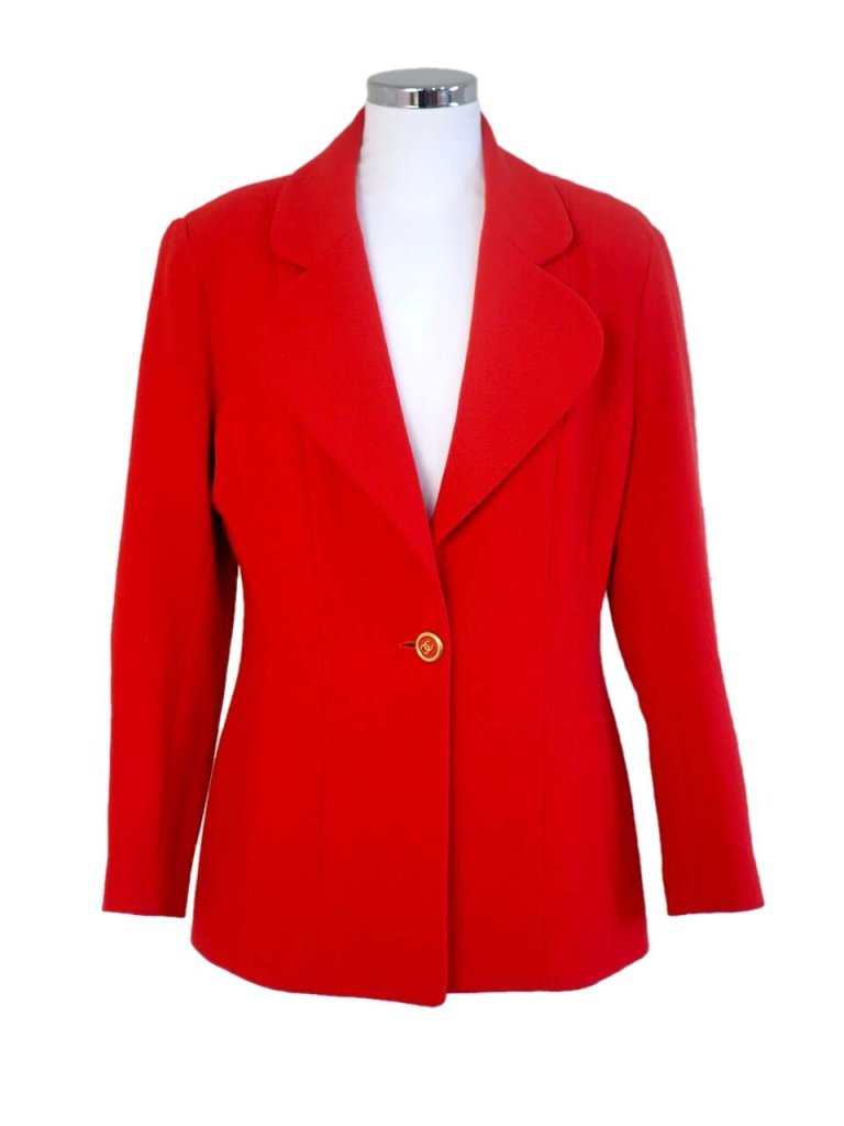Chanel Boutique Vintage red wool blazer | Vintage-United