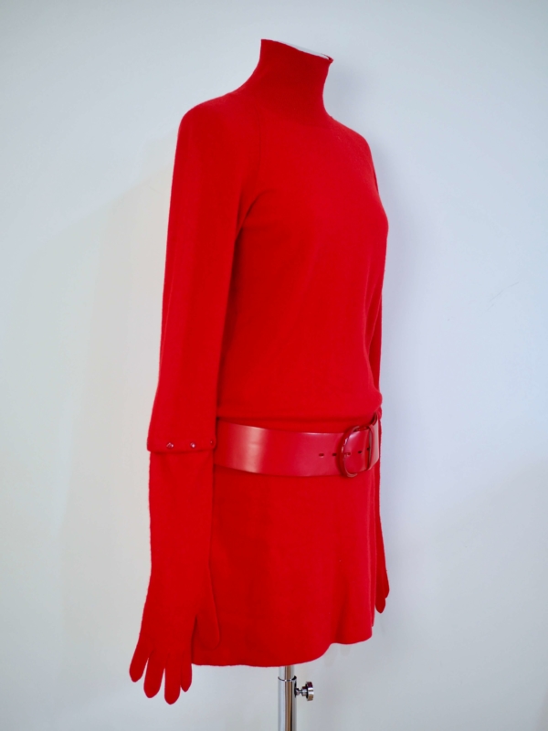 Dress LOUIS VUITTON Red Cashmere Knit Size M - Image 3