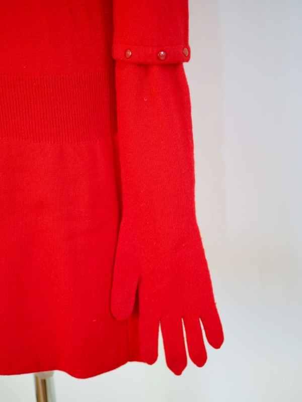 Dress LOUIS VUITTON Red Cashmere Knit Size M - Image 5