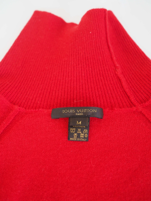 Dress LOUIS VUITTON Red Cashmere Knit Size M - Image 9