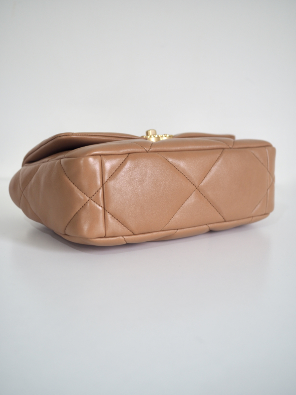 Bag CHANEL 19 Small Caramel Lambskin GRH - Image 5