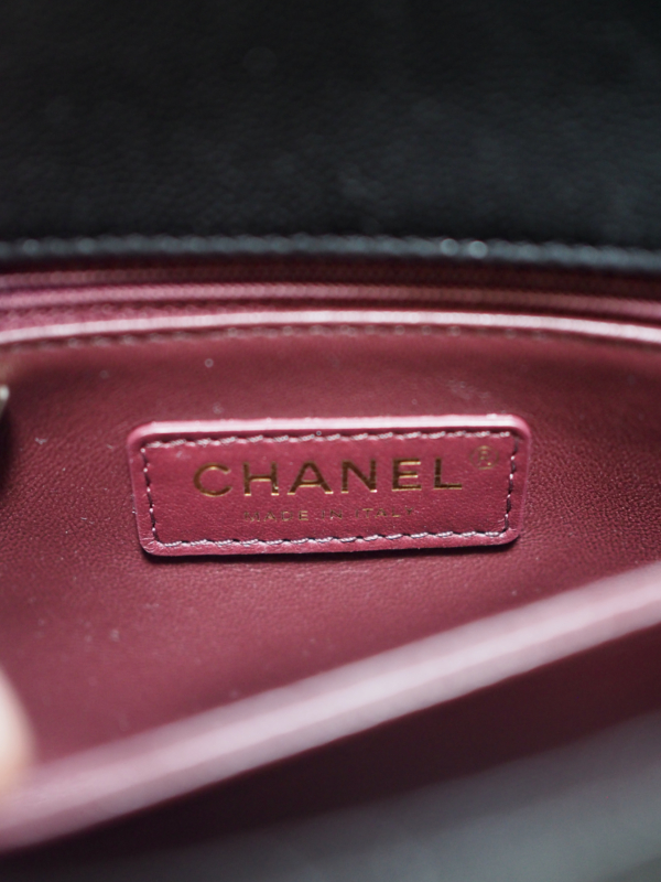 Bag CHANEL Coco Handle Small Black Caviar LGHW - Image 14