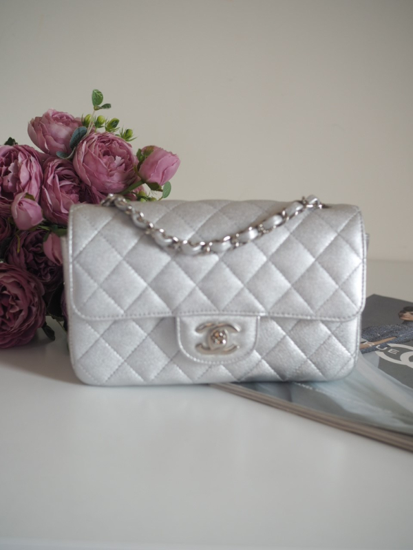 Bag CHANEL Timeless Mini Rectangular Silver SHW - Image 2