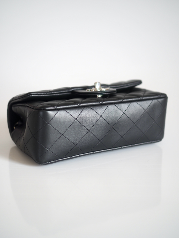 Chanel Classic Mini rectangular bag black lambskin