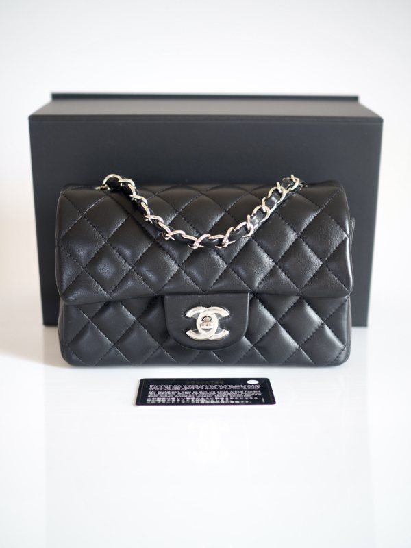 Bag CHANEL Timeless Mini Rectangular Black Lambskin SHW - Image 15