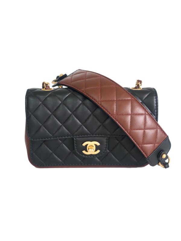 Bag CHANEL Rumway Mini Rectangular Two-tone Lambskin GHW