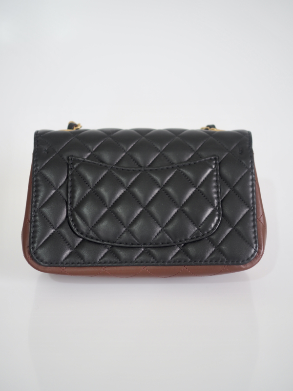 Bag CHANEL Rumway Mini Rectangular Two-tone Lambskin GHW - Image 2