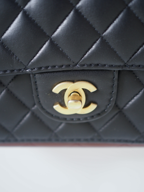 Bag CHANEL Rumway Mini Rectangular Two-tone Lambskin GHW - Image 13