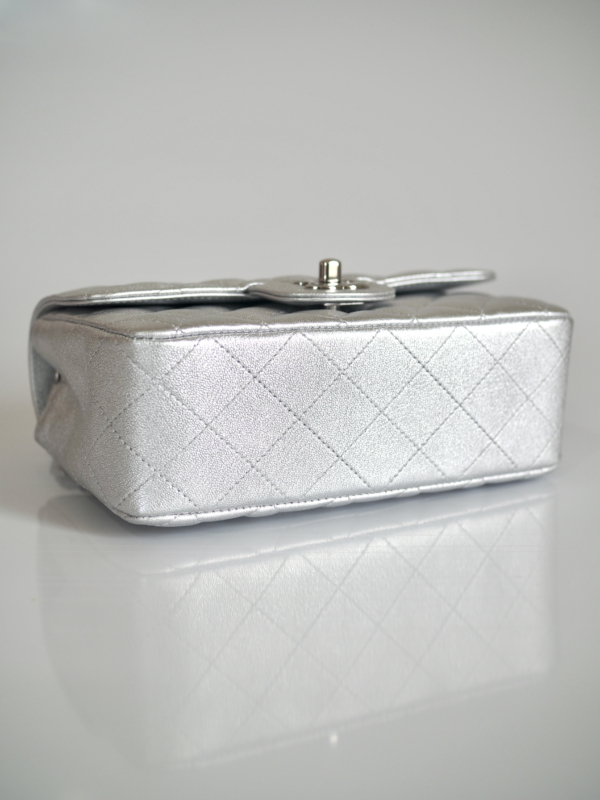 Bag CHANEL Timeless Mini Rectangular Silver SHW - Image 5