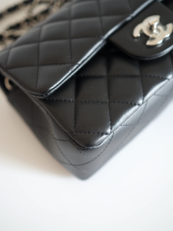 Bag CHANEL Timeless Mini Rectangular Black Lambskin SHW - Image 7