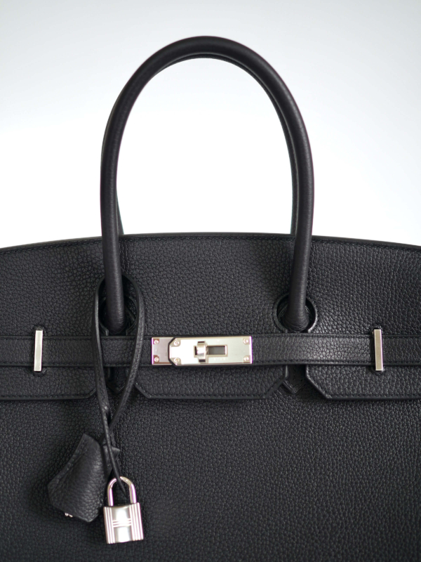 Hermes-Birkin-35-Togo-leather-Noir-Retourne-Palladium-Hardware-new