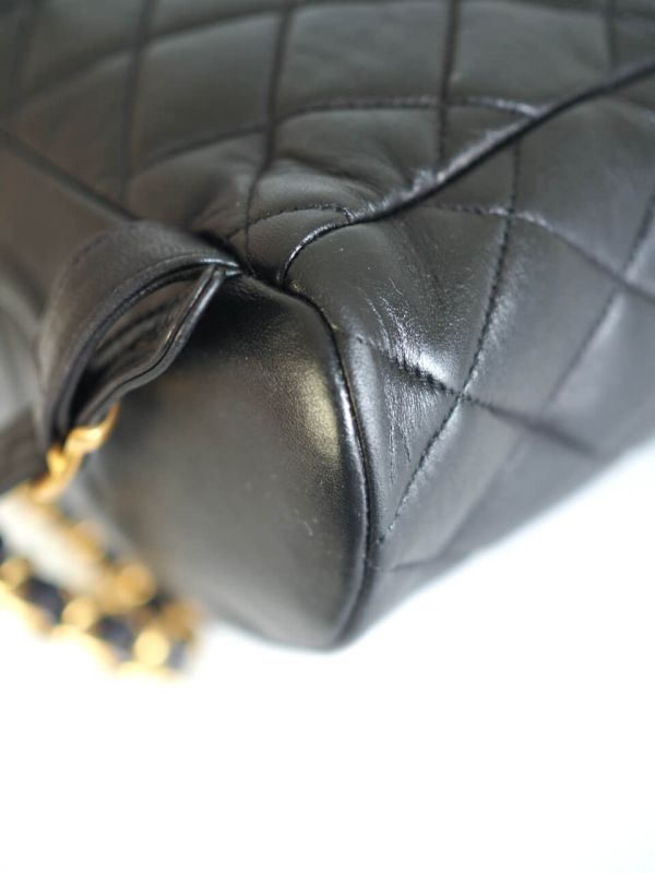 Bag CHANEL Vintage Backpack Black Lambskin GHW - Image 8