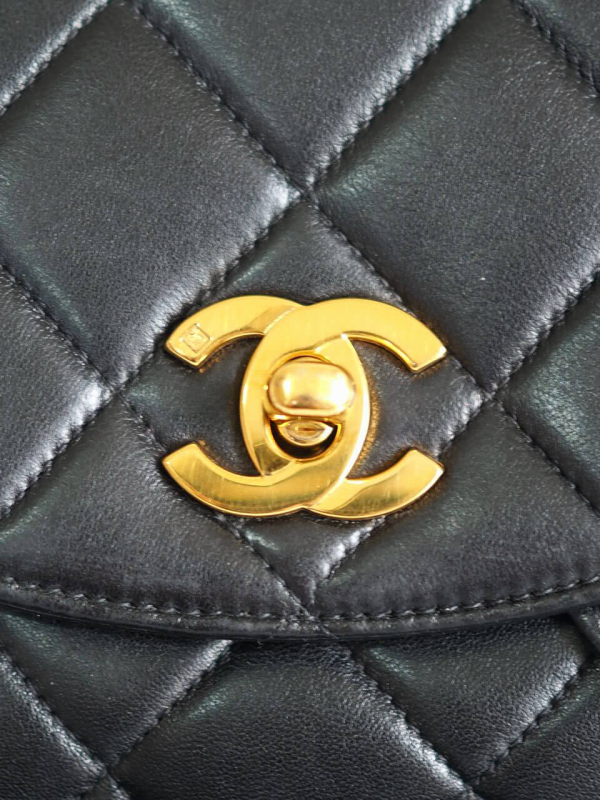 Bag CHANEL Vintage Backpack Black Lambskin GHW - Image 11