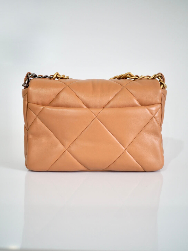 Chanel-21K-Small-Caramel-lambskin-19-bag-brand-new 1