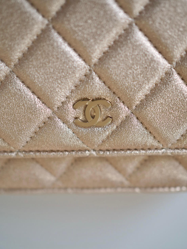 Bag CHANEL WOC Gold Grained Lambskin GHW - Image 5