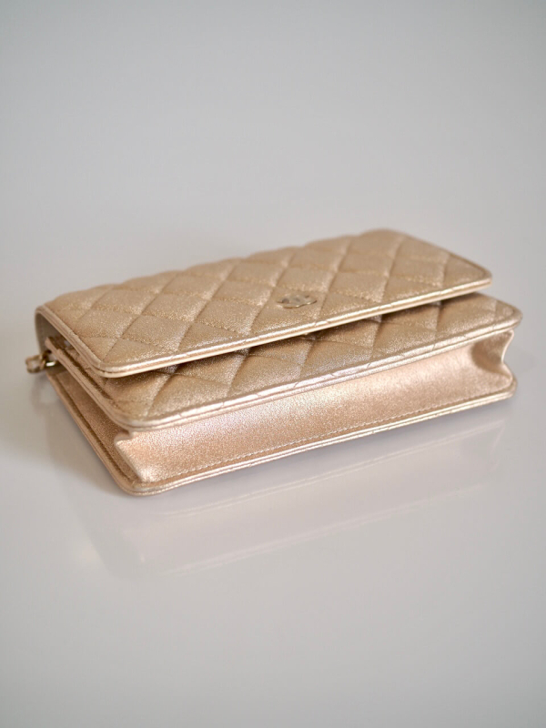 Bag CHANEL WOC Gold Grained Lambskin GHW - Image 7