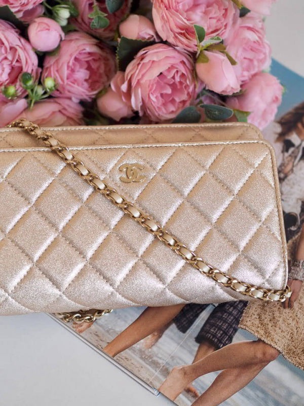 Bag CHANEL WOC Gold Grained Lambskin GHW - Image 2