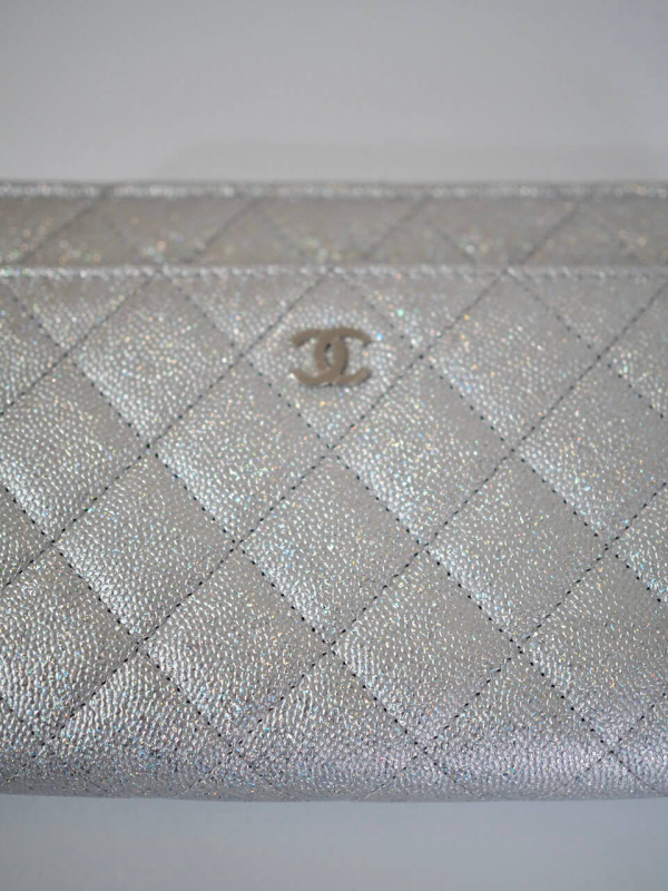 Bag CHANEL WOC Silver Grained Calfskin SHW - Image 5