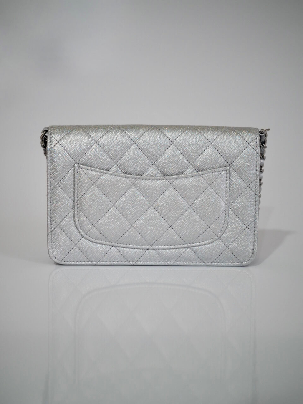 Bag CHANEL WOC Silver Grained Calfskin SHW - Image 3