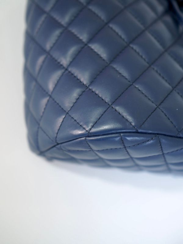 Backpack CHANEL Urban Spirit Blue Lambskin GHW - Image 8