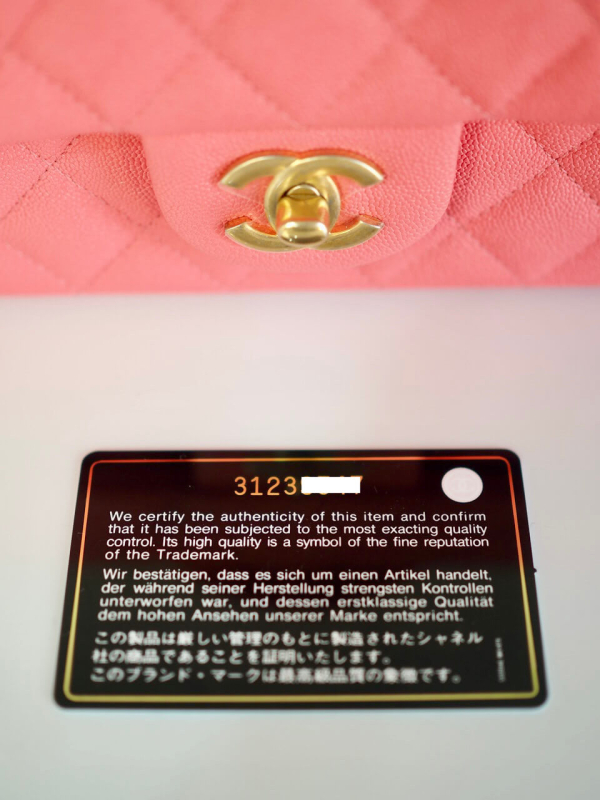 Bag CHANEL Handle Mini Rectangular Pink Calfskin GHW - Image 11