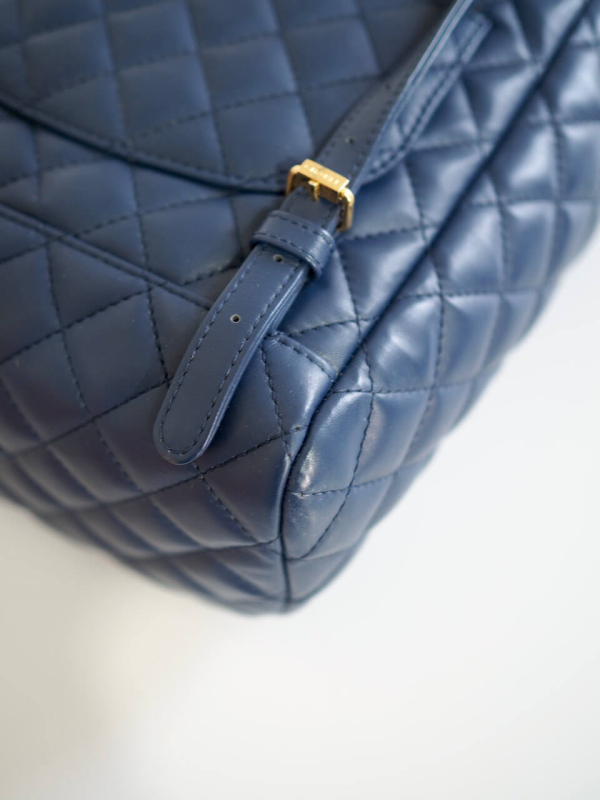 Backpack CHANEL Urban Spirit Blue Lambskin GHW - Image 10