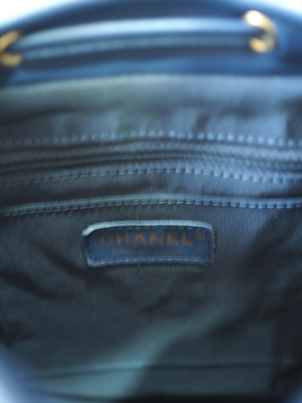 Backpack CHANEL Urban Spirit Blue Lambskin GHW - Image 14