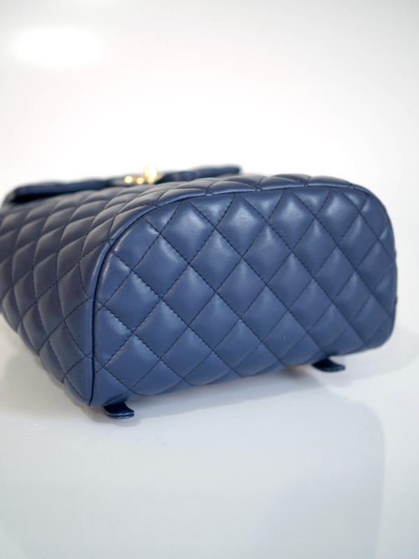 Backpack CHANEL Urban Spirit Blue Lambskin GHW - Image 7