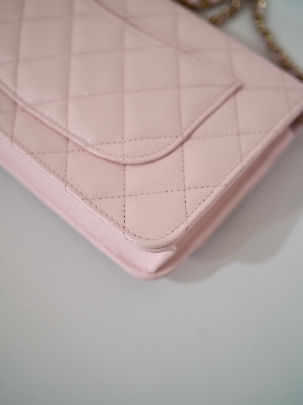 Bag CHANEL WOC Sakura Pink Grained Calfskin GHW - Image 10