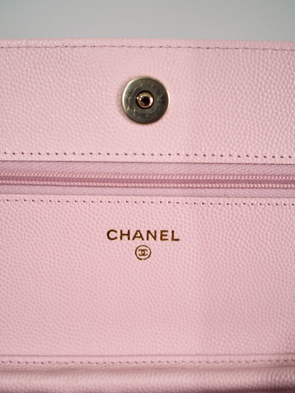 Bag CHANEL WOC Sakura Pink Grained Calfskin GHW - Image 13