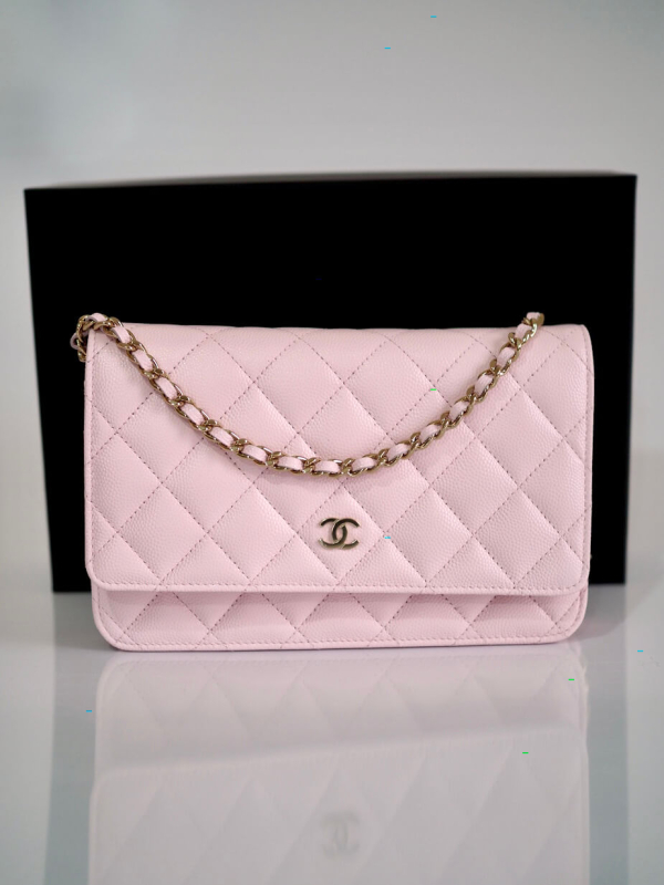 Bag CHANEL WOC Sakura Pink Grained Calfskin GHW - Image 15