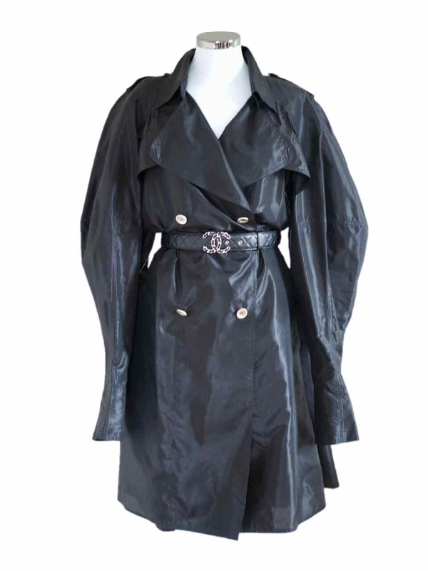 Chanel-vintage-black-oversized-trench-coat-2006