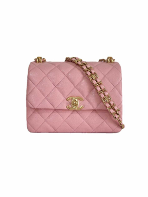 Chanel 22k Pink caviar Mini Coco First Mini flap bag