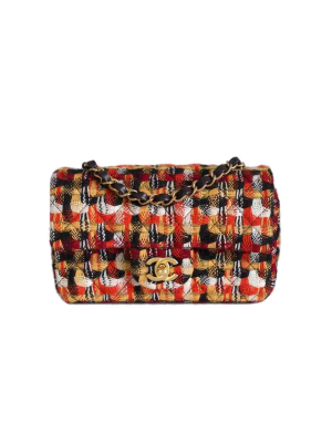 Chanel Tweed Mini rectangular multicolor Metiers de'art