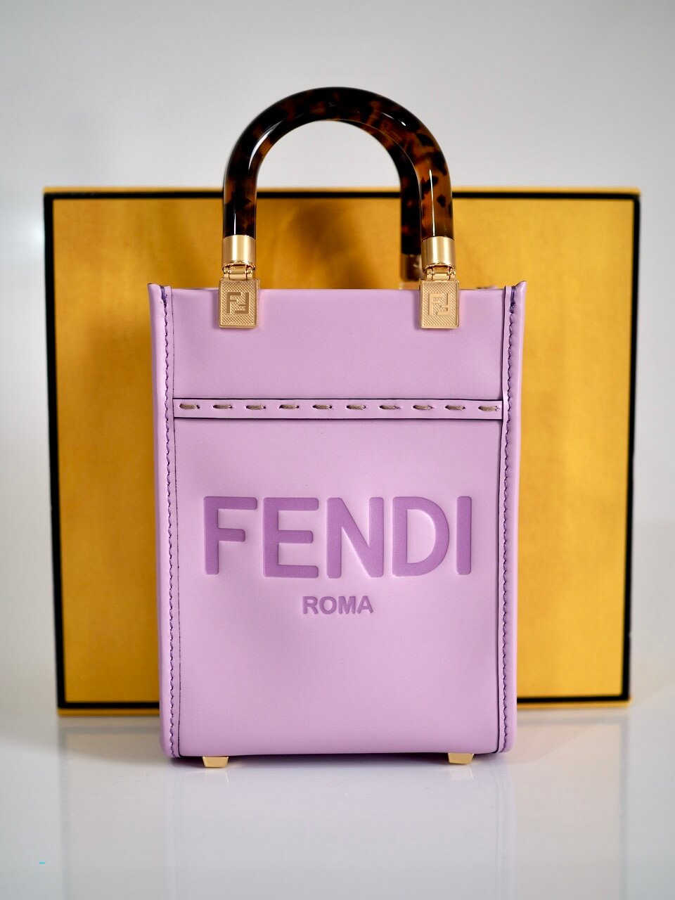 FENDI: bag in smooth leather - Pink