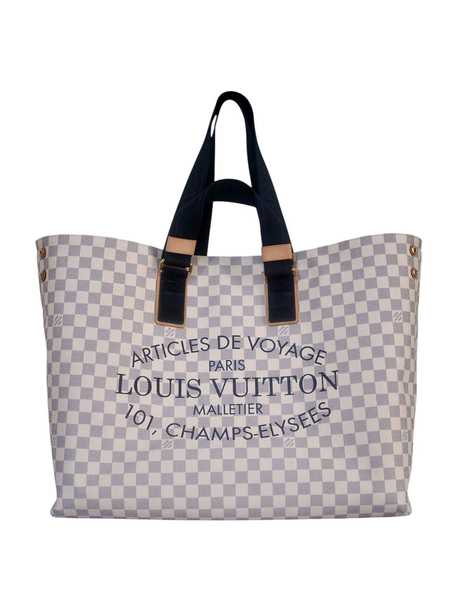 Louis Vuitton Cabas Soleil GM tote bag Malletier damier azur canvas preloved