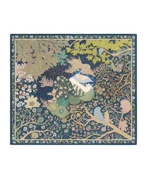Hermes Carre Bra de Celene Multicolor Silk Scarf