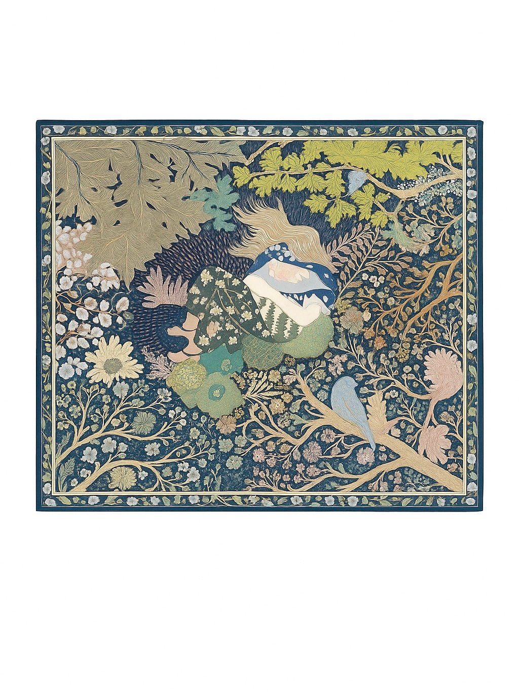 Hermes Carre Bra de Celene Multicolor Silk Scarf