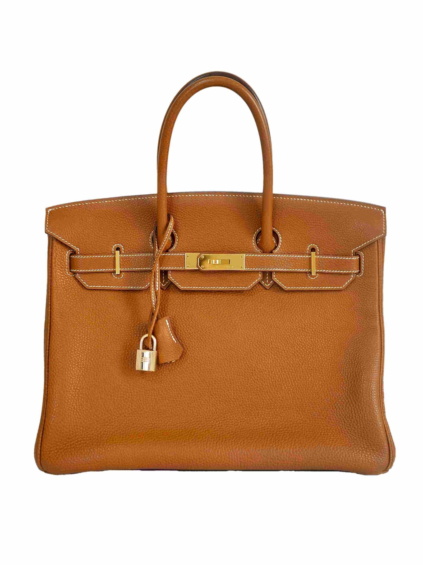 Hermes Birkin 35 gold togo leather vintage