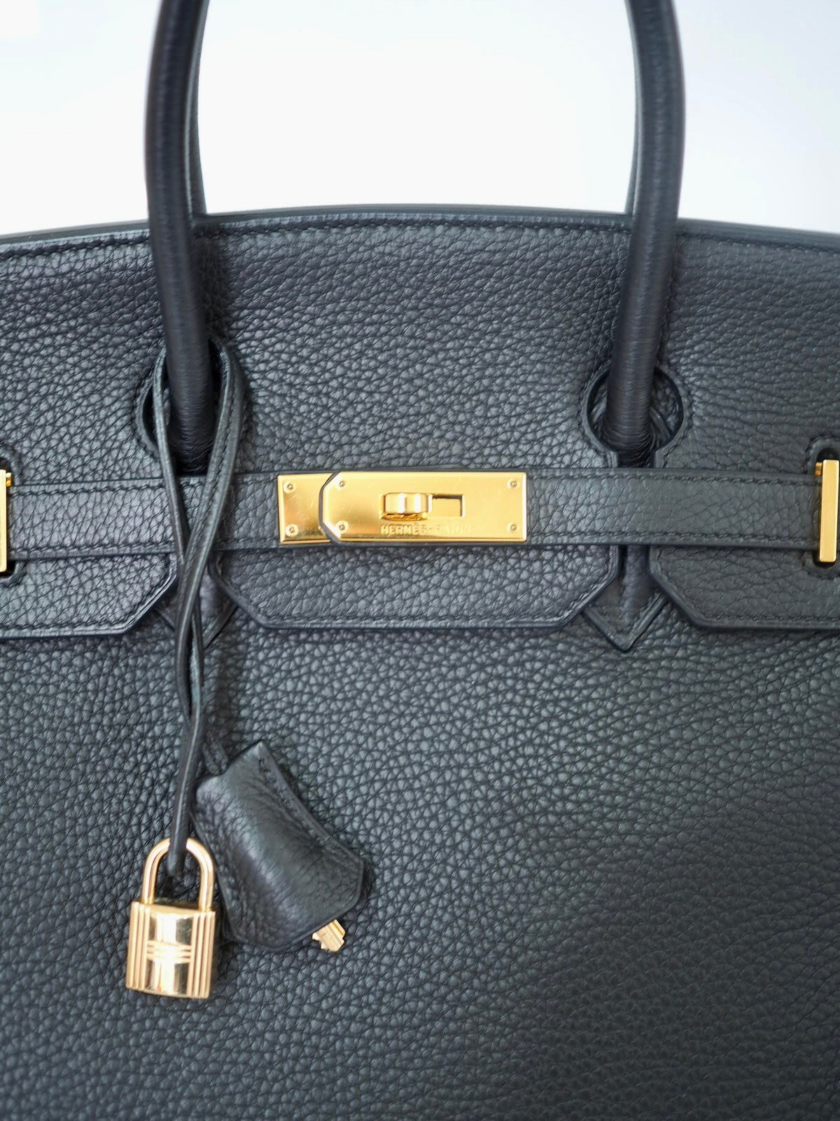 Hermes Birkin 35 noir togo bag 1