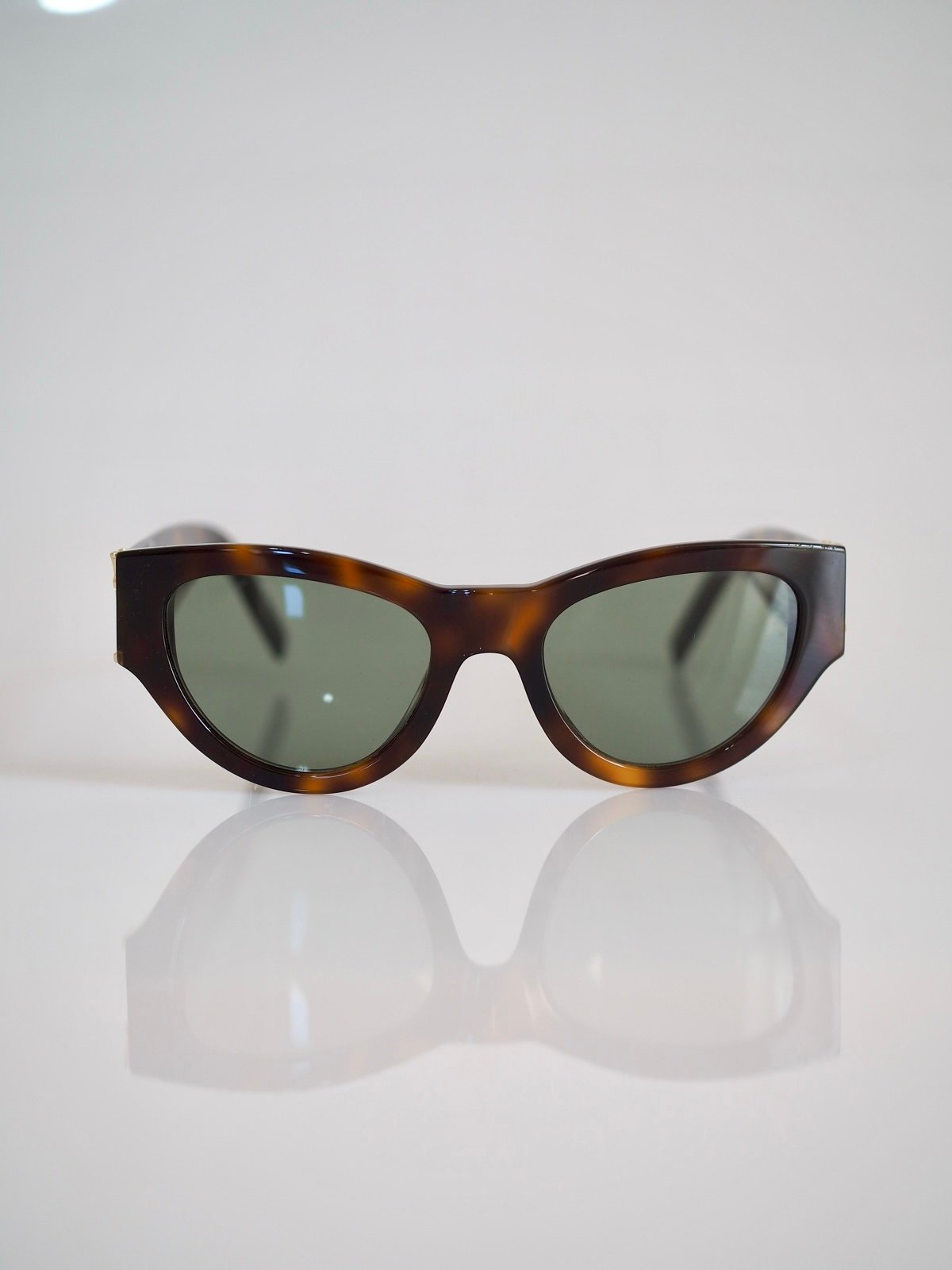 Saint Laurent cat eye brown tortoise frame sunglasses 1