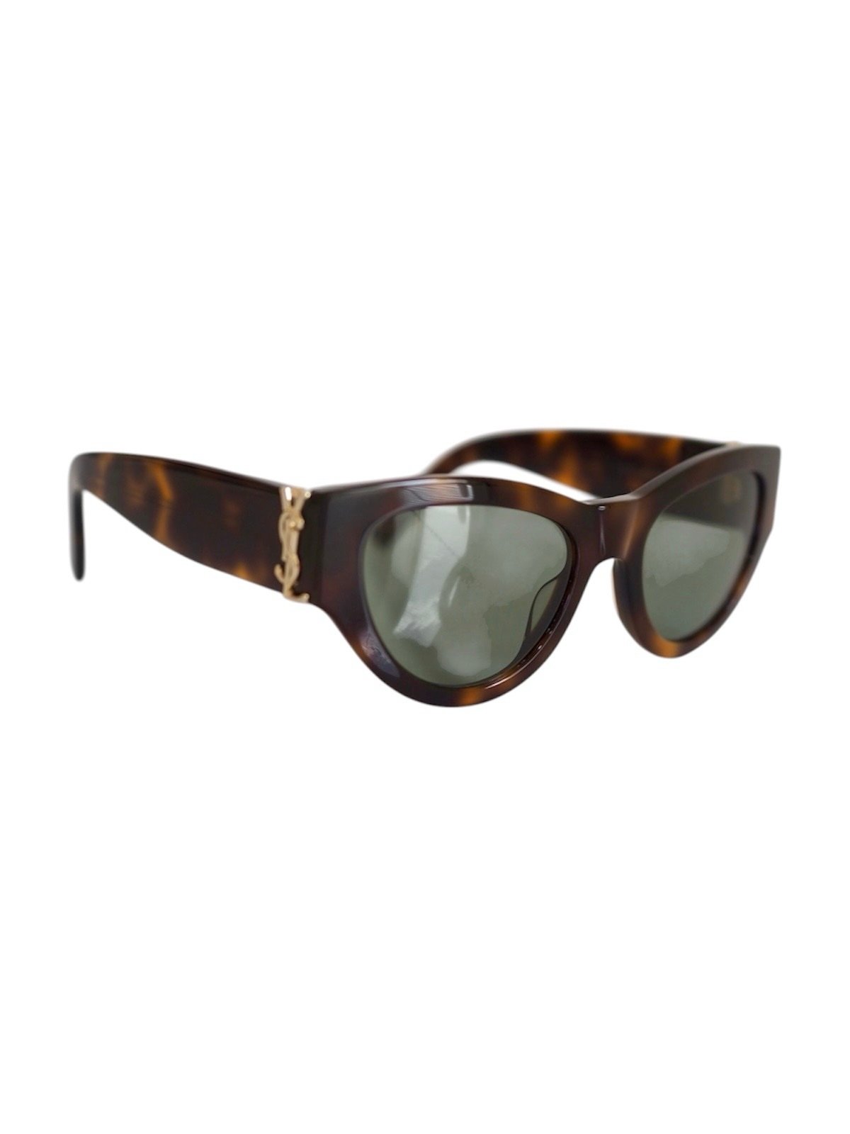Saint Laurent cat eye brown tortoise frame sunglasses