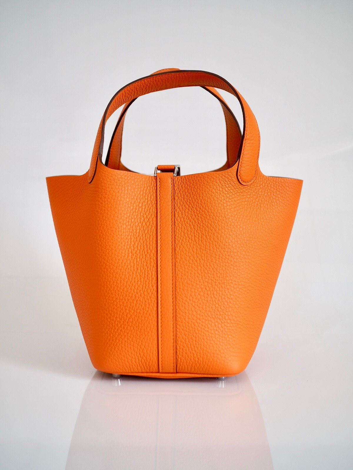 hermes picotin 18 orange clemence bag 1