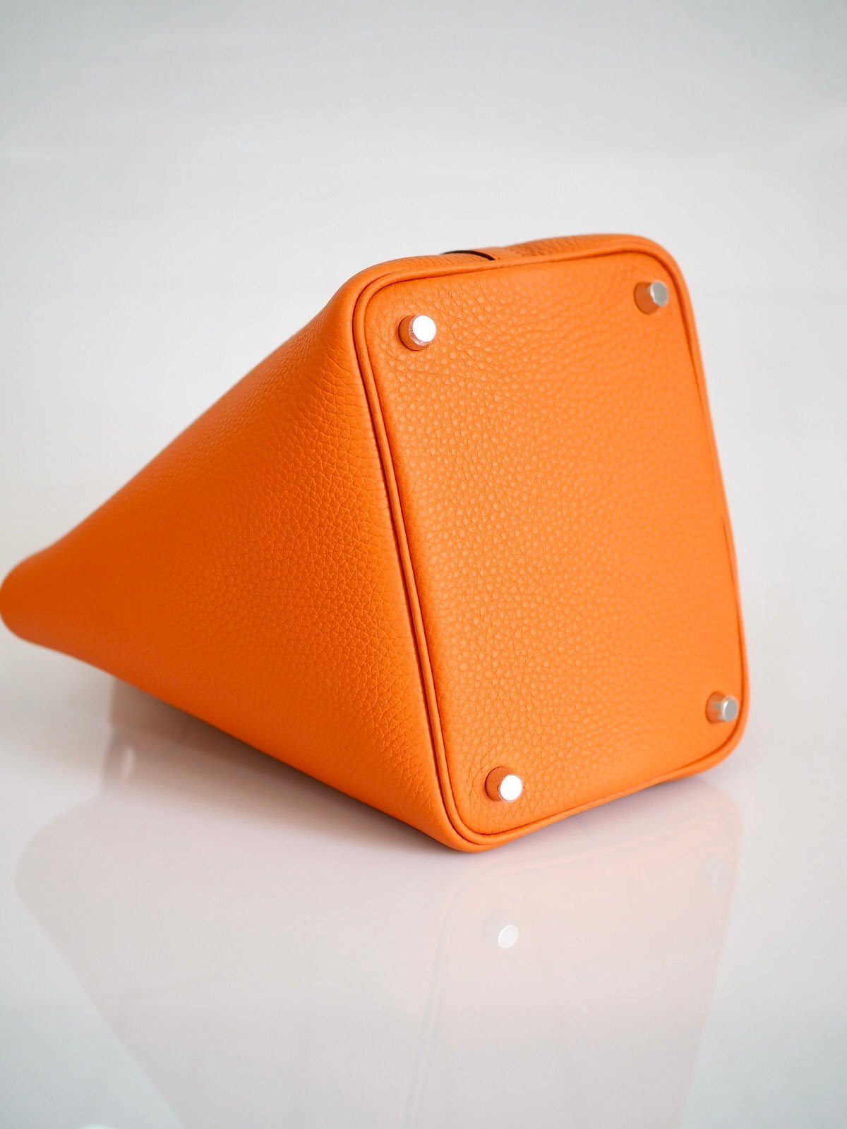 hermes picotin 18 orange clemence bag 3