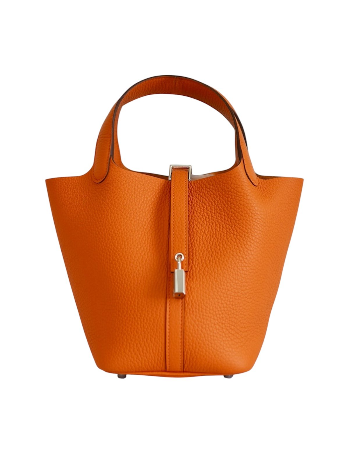 hermes picotin 18 orange clemence bag